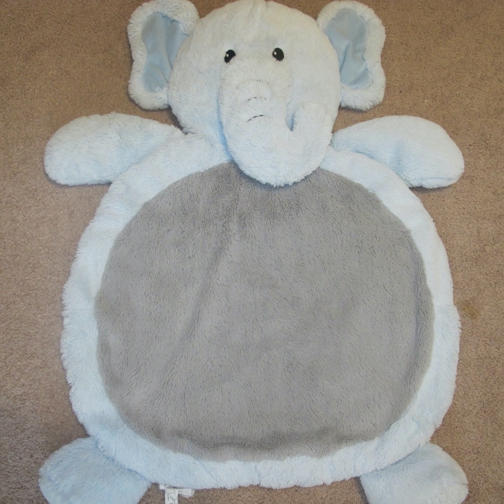 Elephant Soft Blanket Tummy Time Mat for Babies